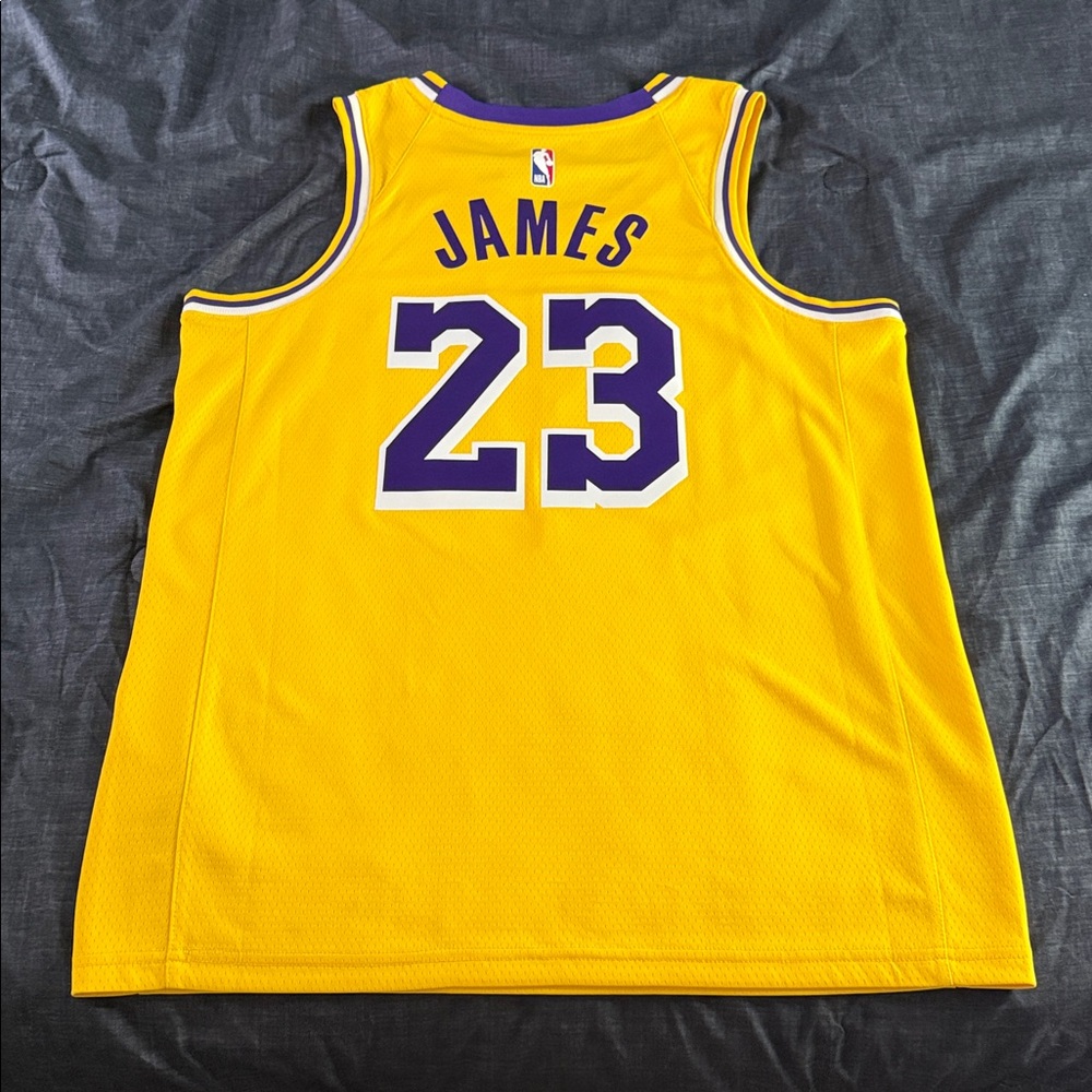 Los Angeles Lakers #23 LeBron James 2020 NBA Nike Home Swingman Jersey
